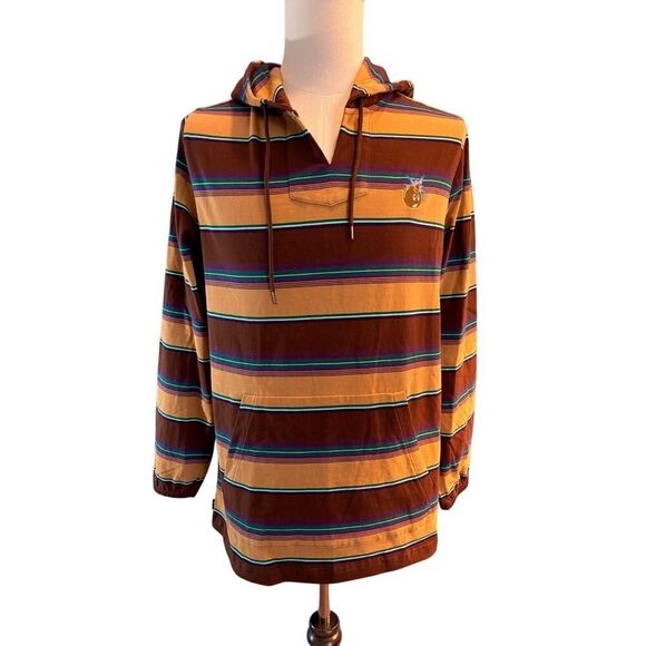 NWT The Hundreds Stripe Hoodie Brand of BrothersPullover Hoodie "Bomb"M Oversize - Picture 2 of 8